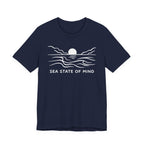 Sea State of Mind T-Shirt - Coastal Sunset Design beach graphic tee Marequi Club