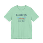 Evenings Like This Graphic T-Shirt, Coastal Beach Moonlight Tee beach graphic tee Marequi Club