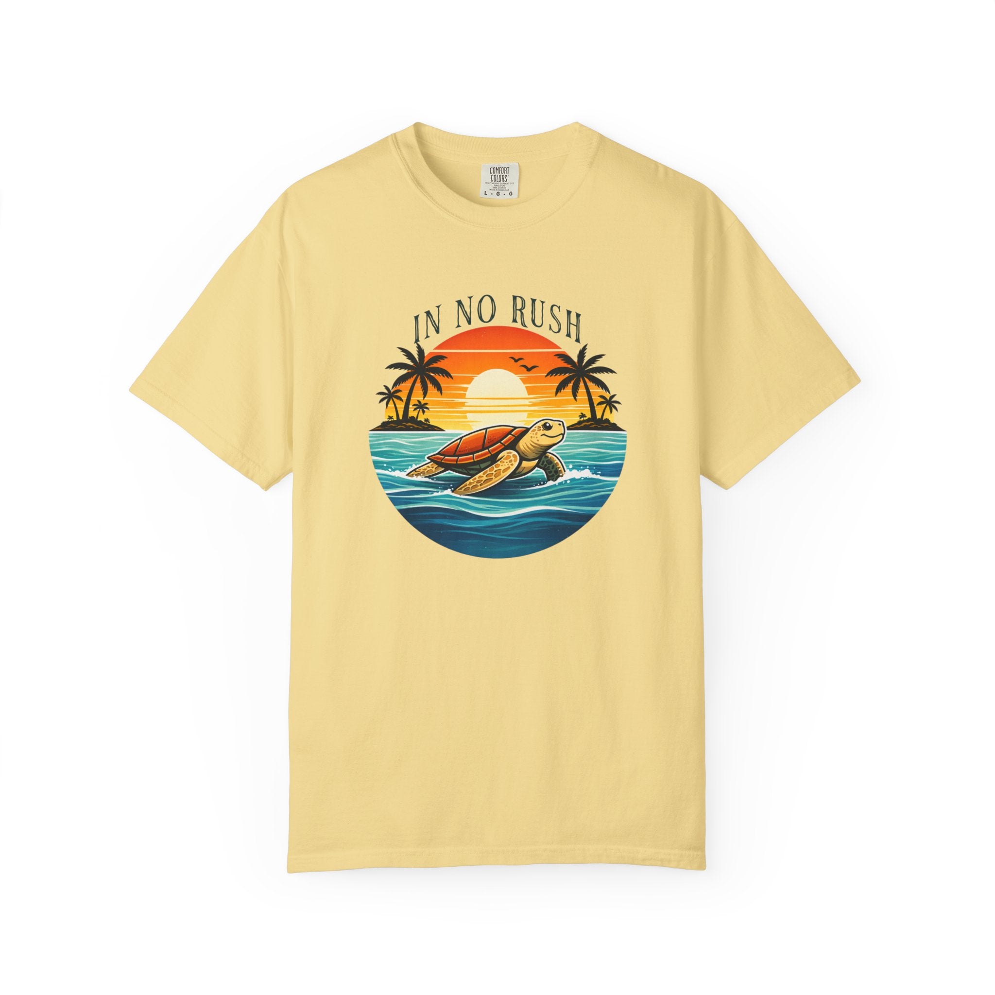 IN NO RUSH T-SHIRT | VINTAGE | BEACH |TURTLE - MARE QUI CLUB
