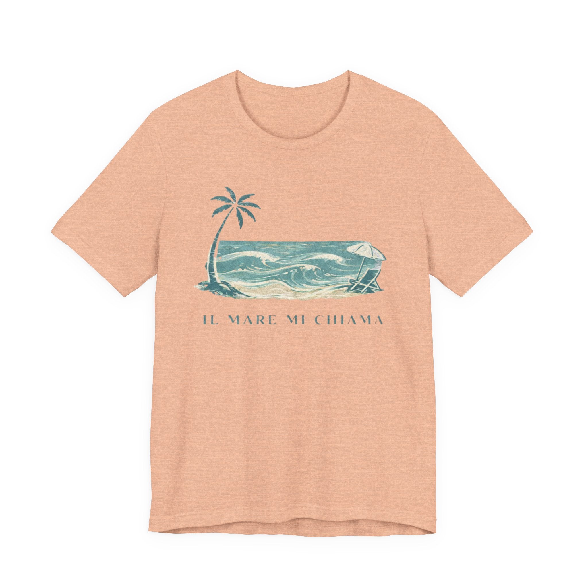 Il Mare Mi Chiama Beach T-Shirt - The Sea Is Calling Me beach graphic tee Marequi Club