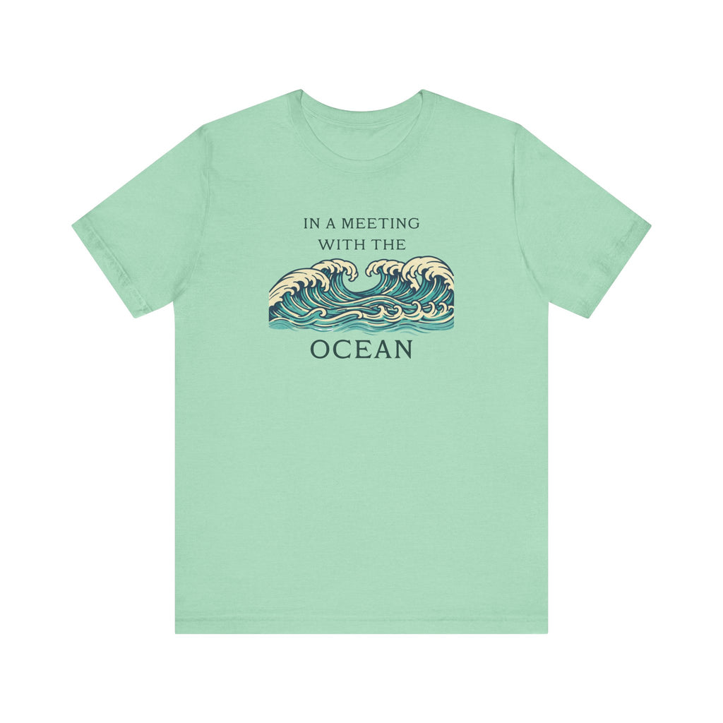 Ocean Waves - OCEAN MEETING T - SHIRT beach graphic tee Marequi Club