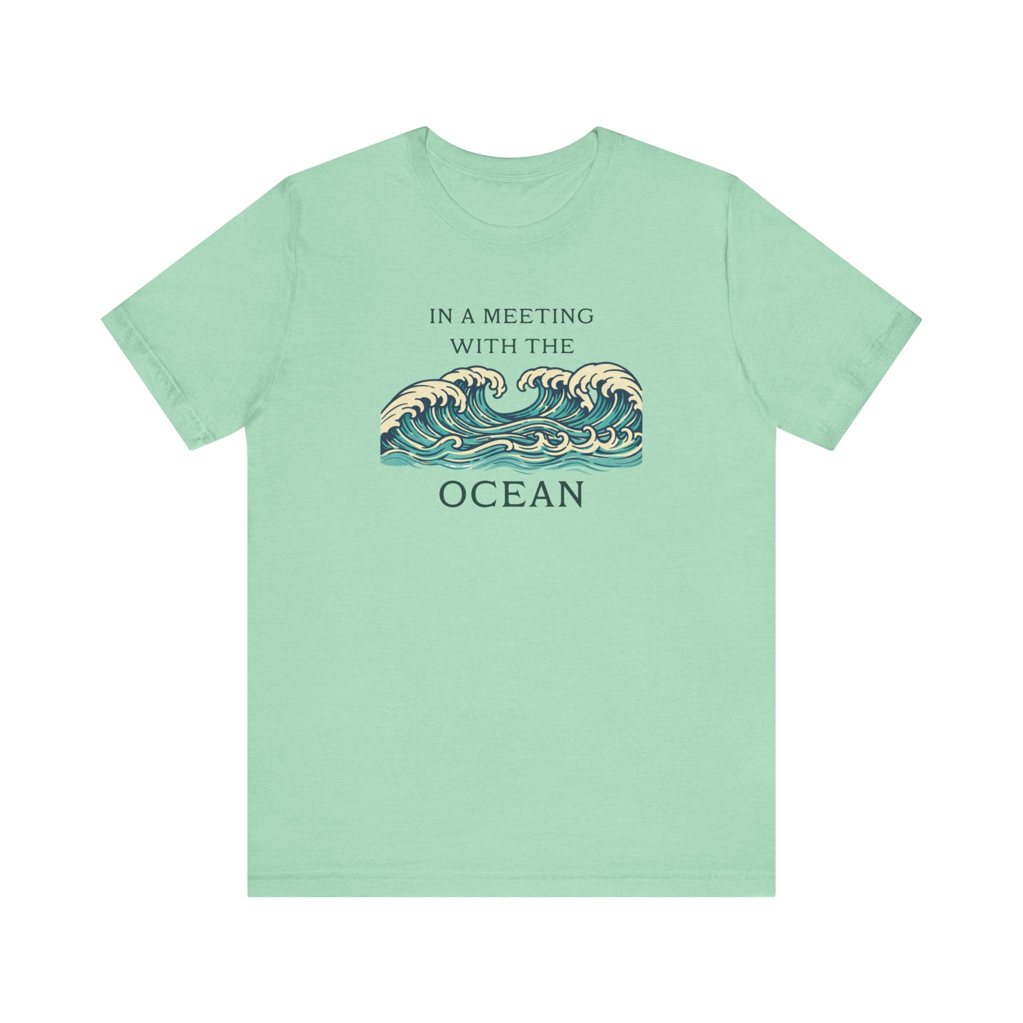 Ocean Waves - OCEAN MEETING T - SHIRT beach graphic tee Marequi Club