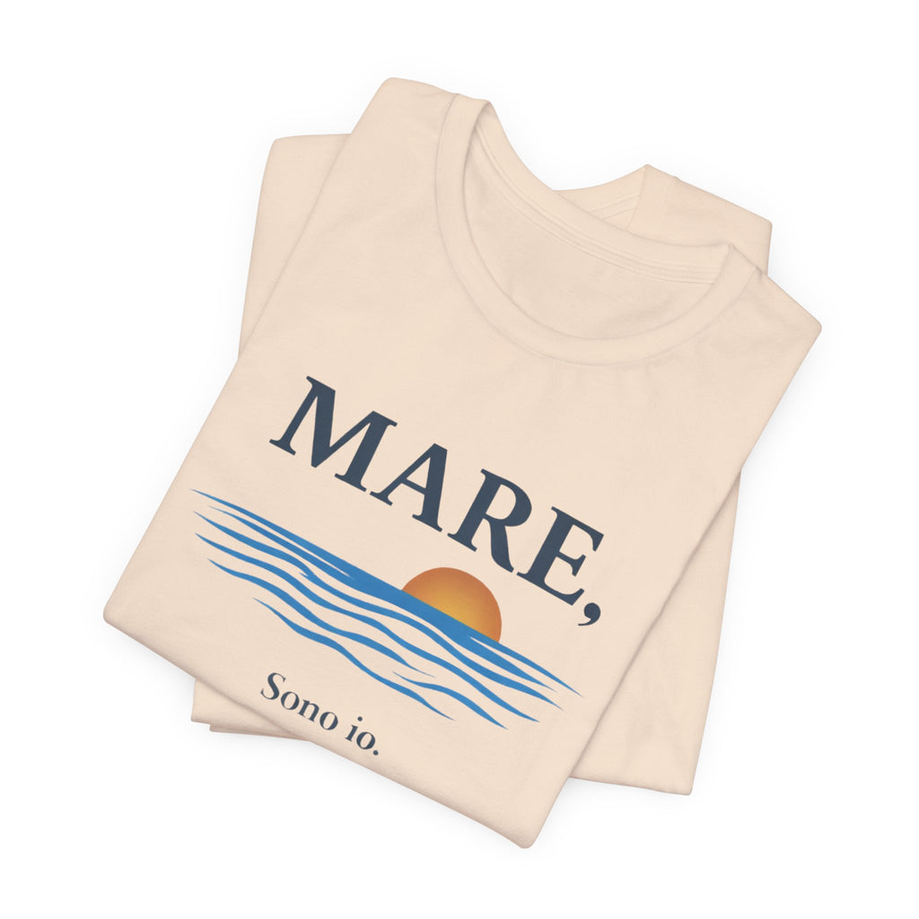 Mare, sono io. Ti ricordi di me? (Sea, it’s me) Italian Beach Sunset T-Shirt beach graphic tee Marequi Club