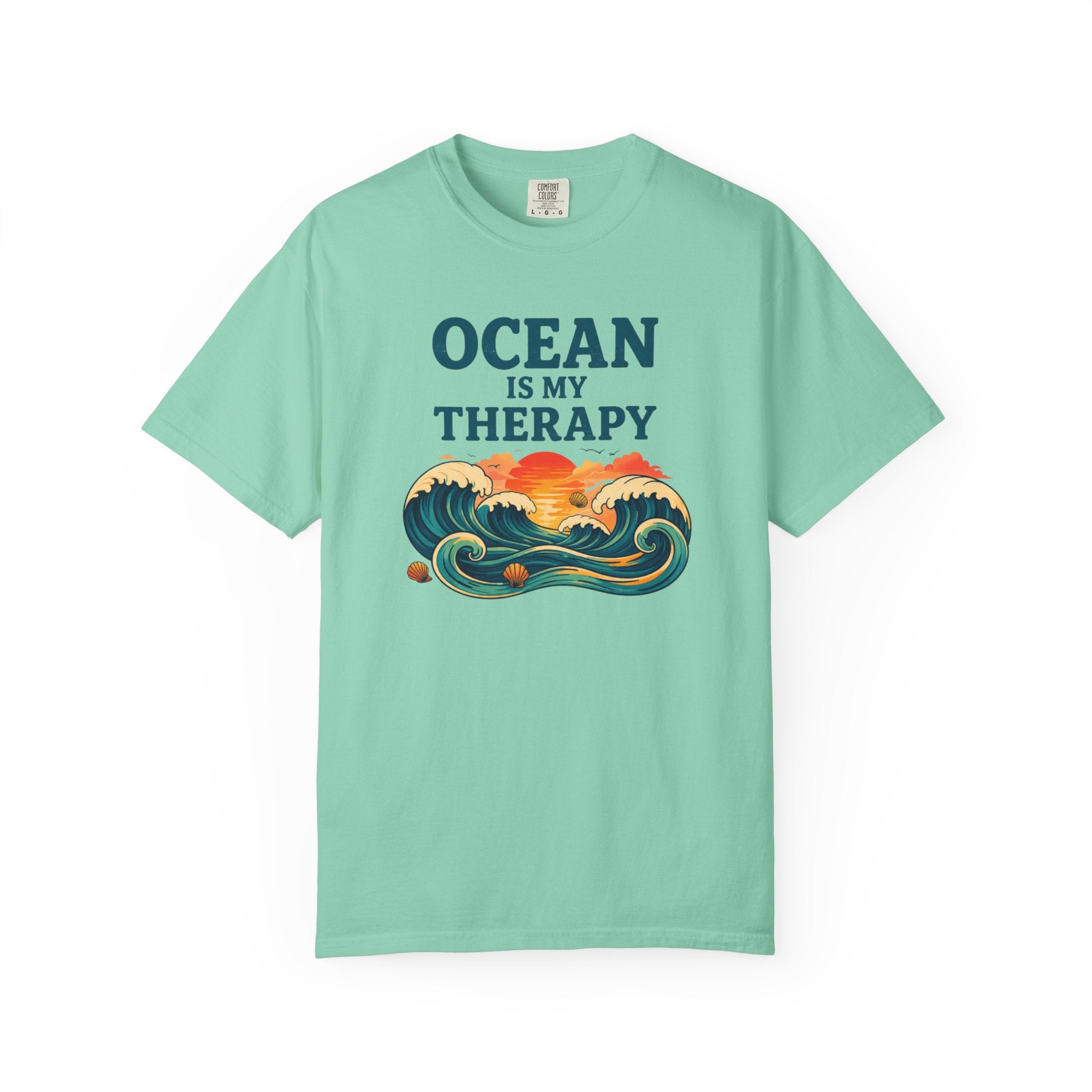 OCEAN IS MY THERAPY - VINTAGE WAVE T-SHIRT