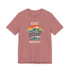 Eat Sleep Repeat T-Shirt - Vintage Wave Beach beach graphic tee Marequi Club