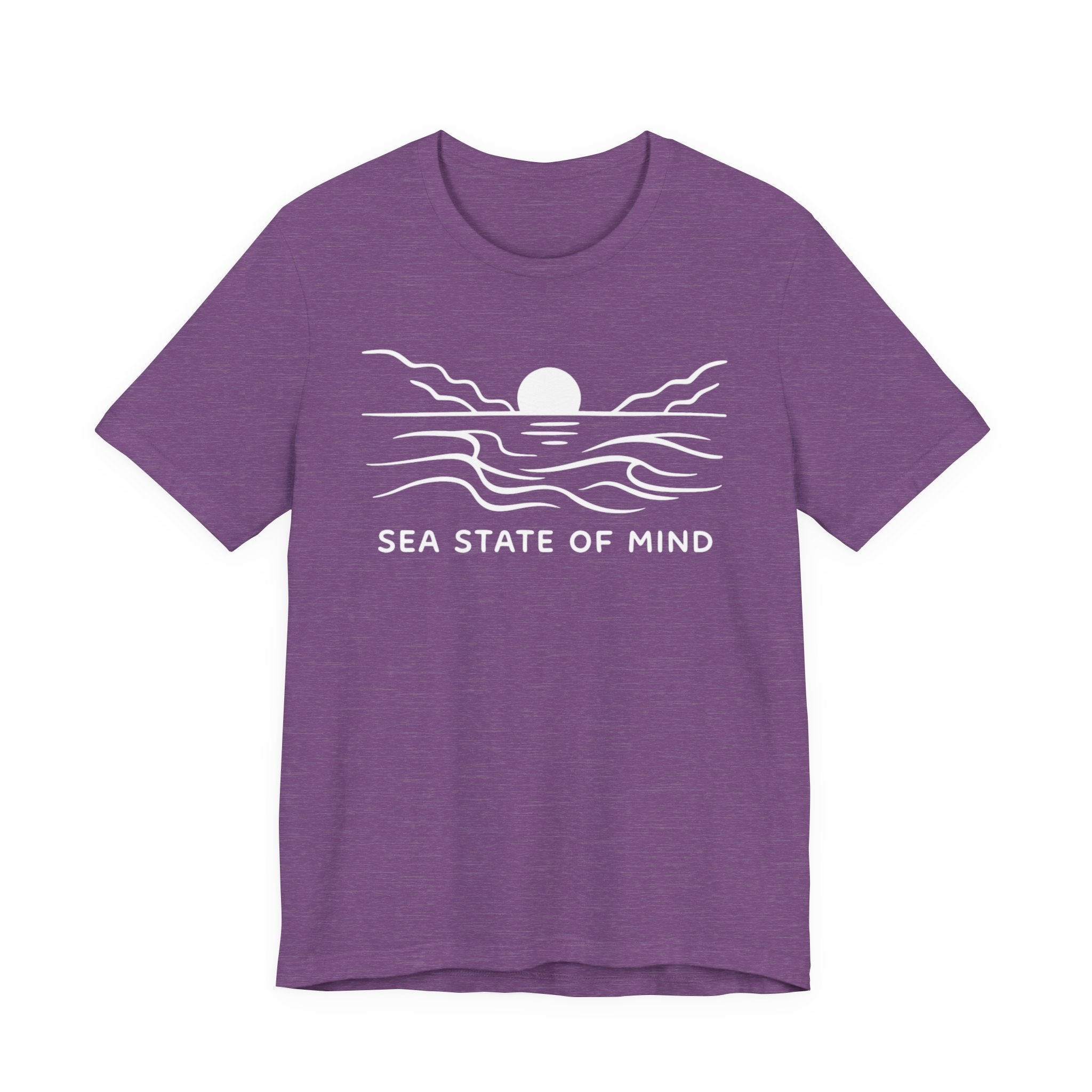Sea State of Mind T-Shirt - Coastal Sunset Design beach graphic tee Marequi Club