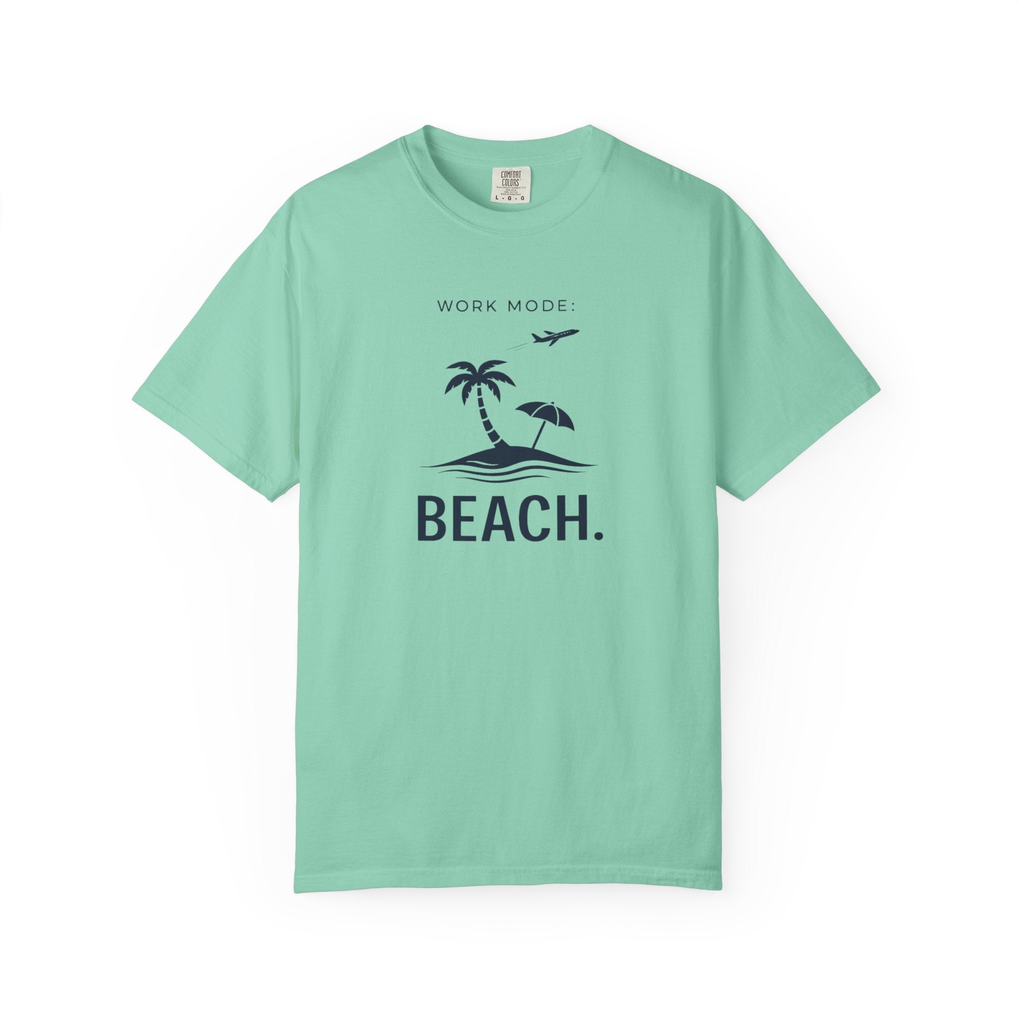 WORK MODE BEACH MODE T-SHIRT | MINIMAL COASTAL GRAPHIC TEE