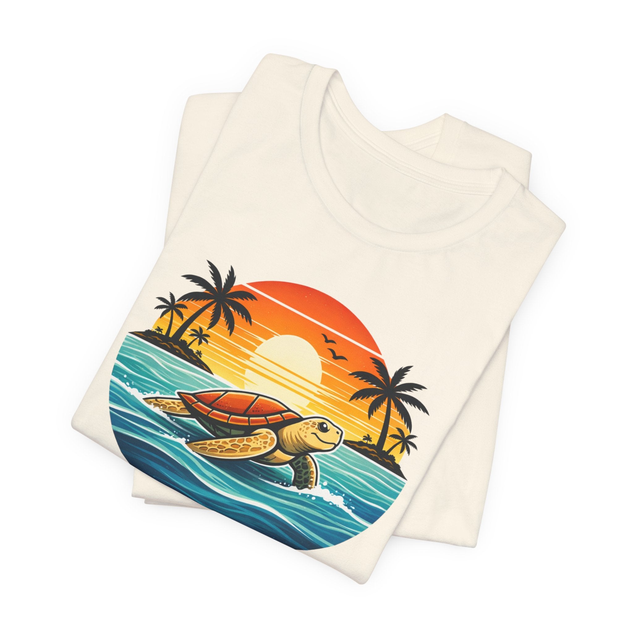 Ocean Peace Turtle Tee - Tropical Beach Graphic Tee beach graphic tee Marequi Club