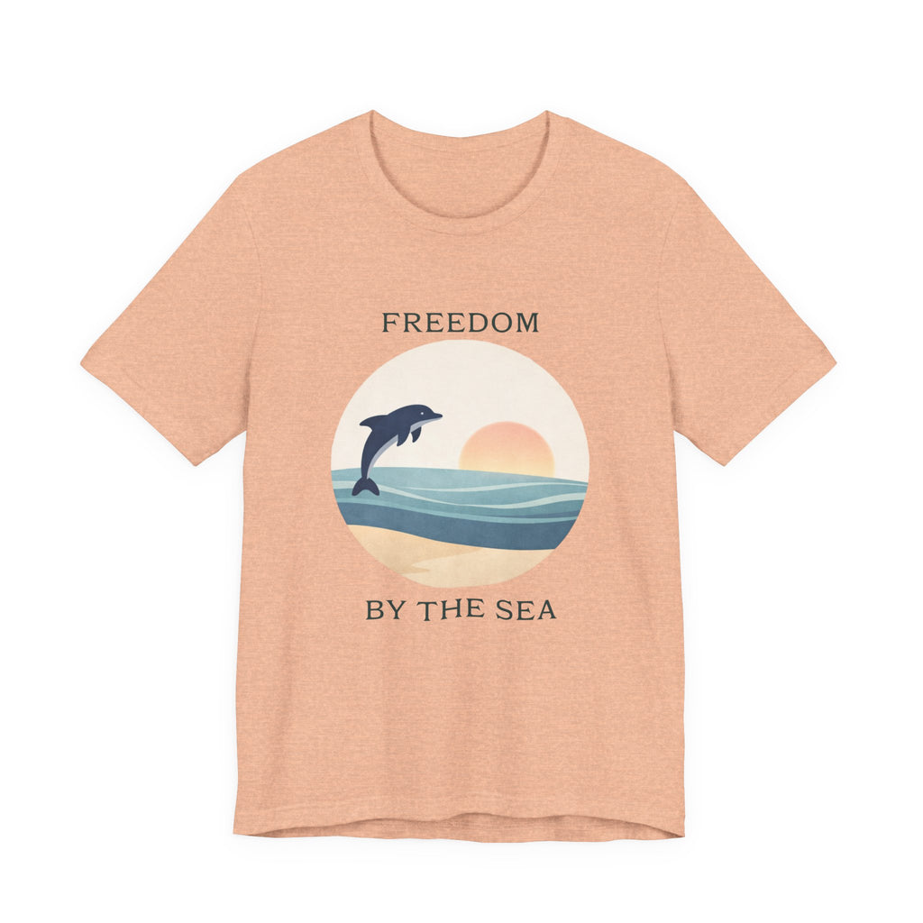 FREEDOM BY THE SEA BEACH T-SHIRT MARE QUI CLUB