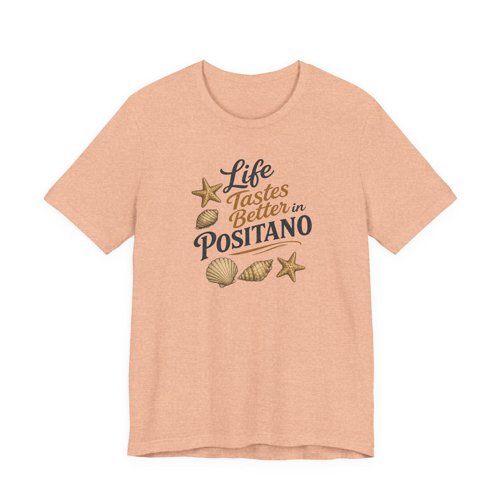 Life Tastes Better in Positano T-Shirt beach graphic tee Marequi Club