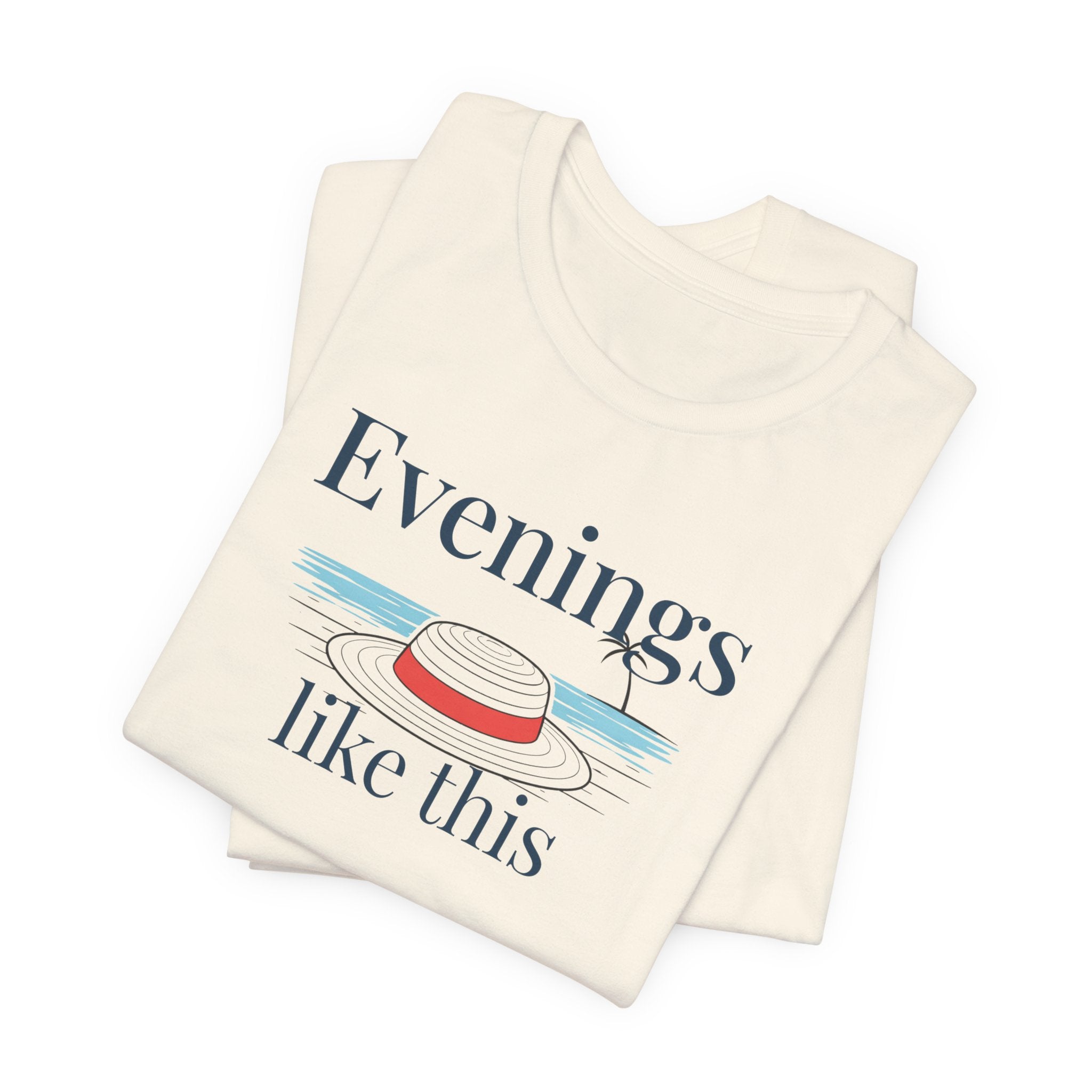 Evenings Like This Graphic T-Shirt, Coastal Beach Moonlight Tee beach graphic tee Marequi Club