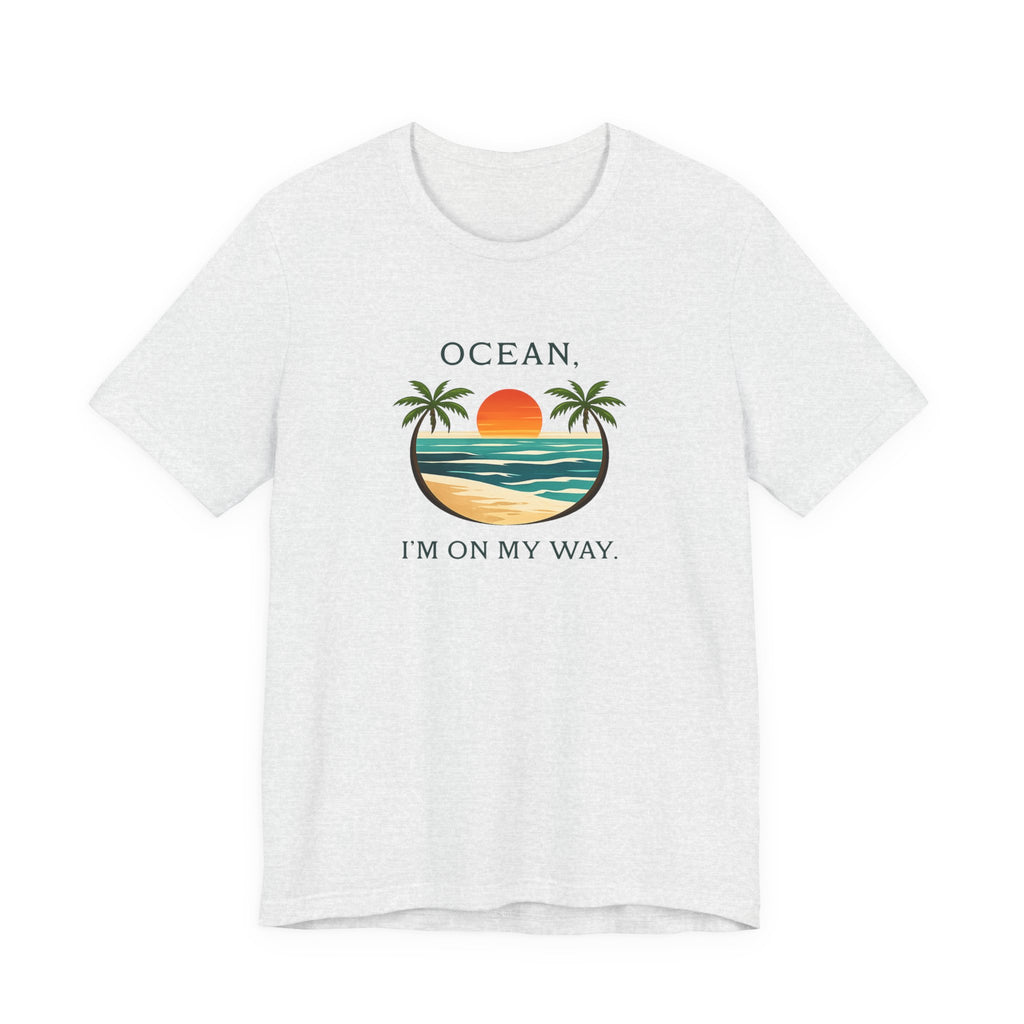 OCEAN, I’M ON MY WAY VINTAGE BEACH GRAPHIC T-SHIRT
