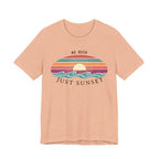 NO RUSH JUST SUNSET T - SHIRT - VINTAGE BEACH GRAPHIC beach graphic tee Marequi Club