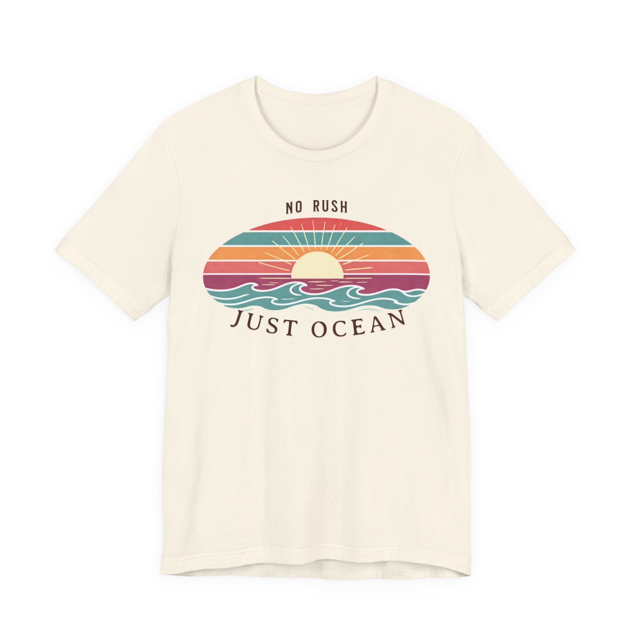 NO RUSH JUST OCEAN T - SHIRT beach graphic tee Marequi Club