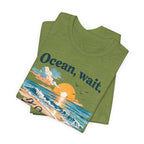 Ocean, Wait I’m Coming Vintage Beach Graphic T-Shirt MARE QUI CLUB