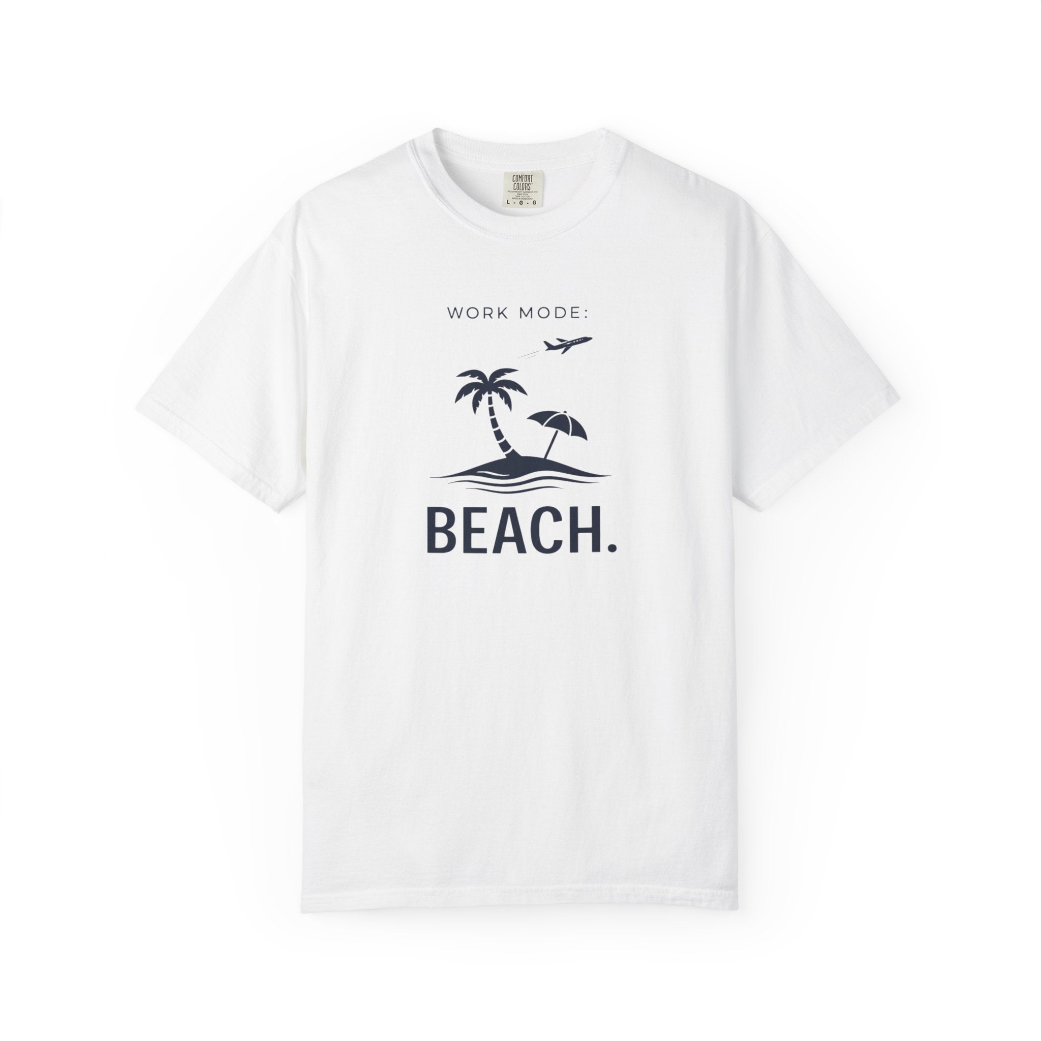 WORK MODE BEACH MODE T-SHIRT | MINIMAL COASTAL GRAPHIC TEE