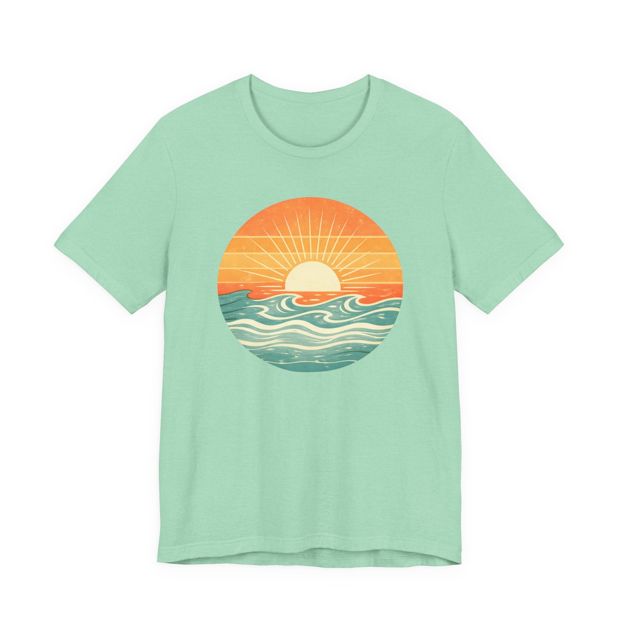OCEAN SUNSET T - SHIRT beach graphic tee Marequi Club