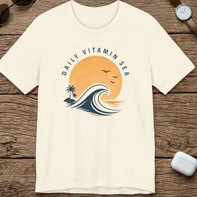 Daily Vitamin Sea Sunset Tee beach graphic tee Marequi Club