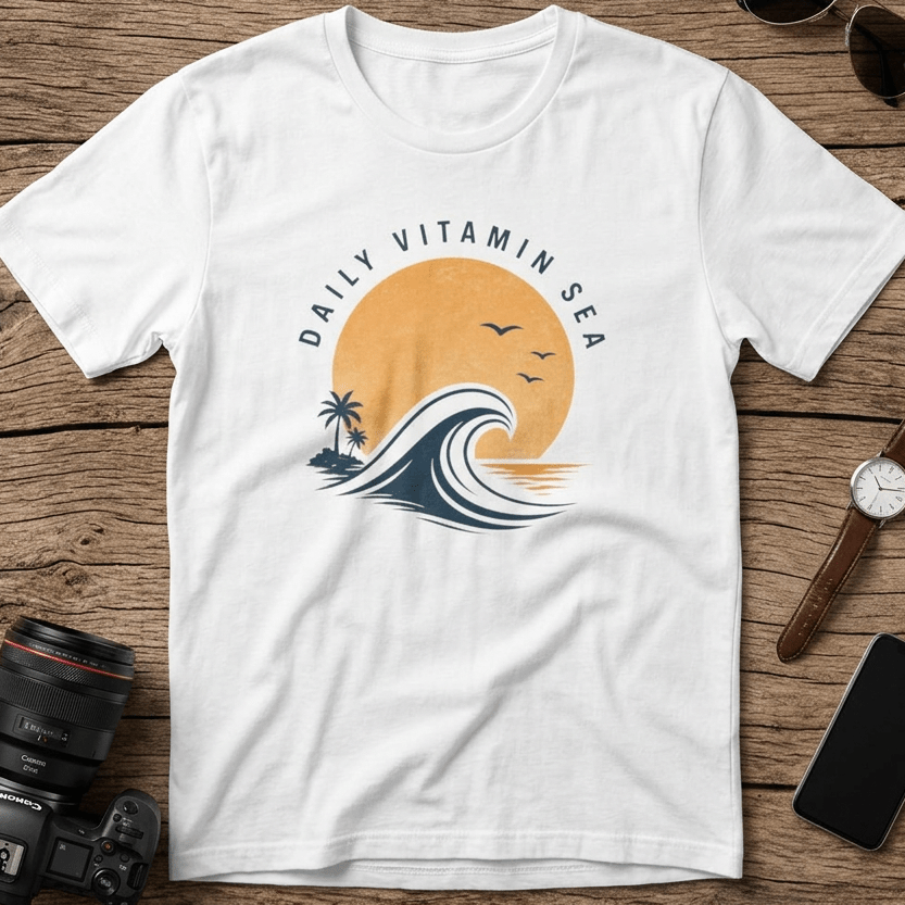 Daily Vitamin Sea Sunset Tee beach graphic tee Marequi Club