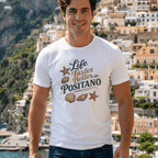 Life Tastes Better in Positano T-Shirt beach graphic tee Marequi Club