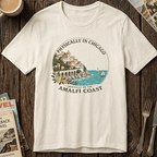 Physically in Chicago, Mentally on the Amalfi Coast Graphic T-Shirt beach graphic tee Marequi Club