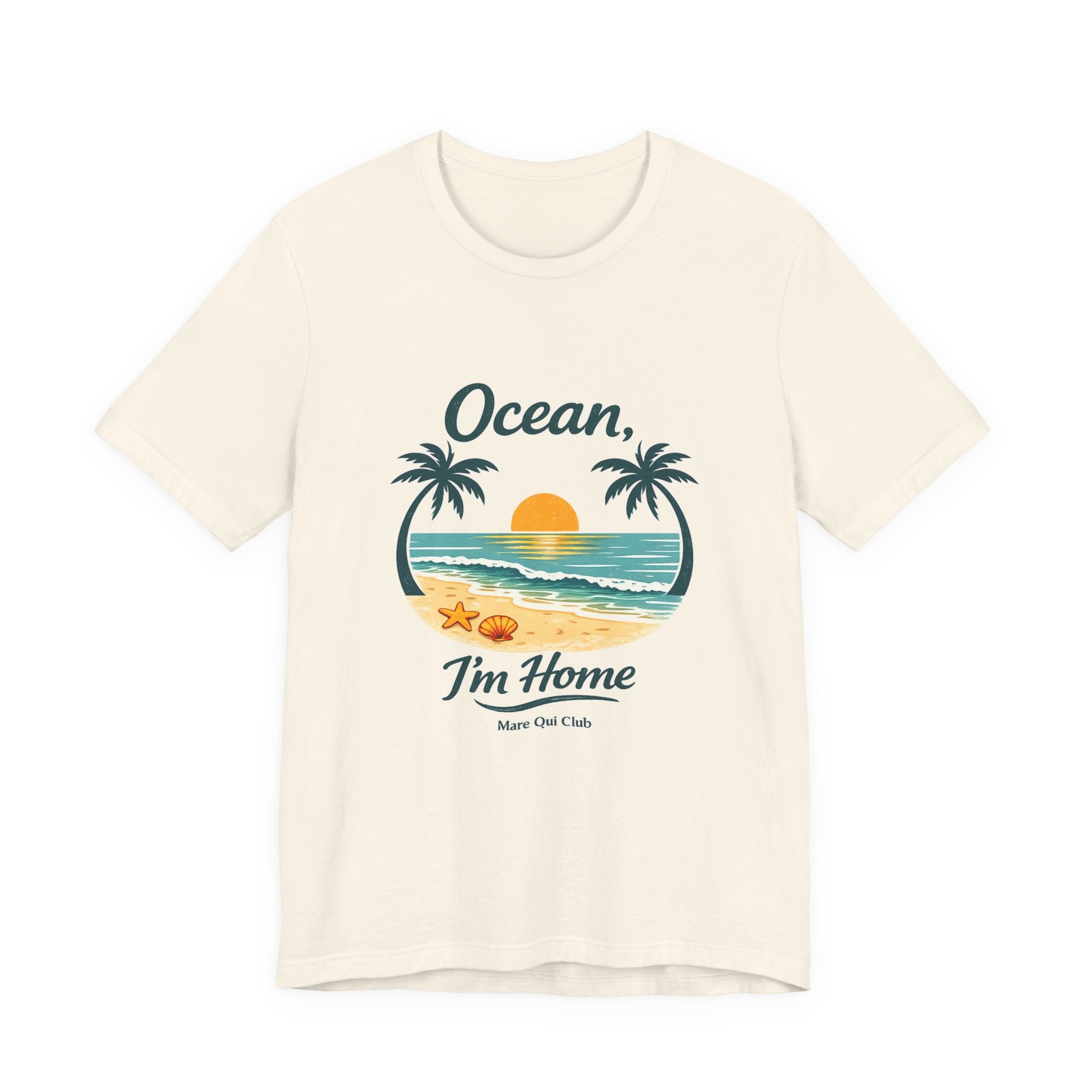 Ocean, I’m Home Vintage Beach Graphic T-Shirt MARE QUI CLUB