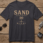 Miami 'Sand Everywhere' Palm T-Shirt beach graphic tee Marequi Club