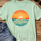 OCEAN SUNSET T - SHIRT beach graphic tee Marequi Club