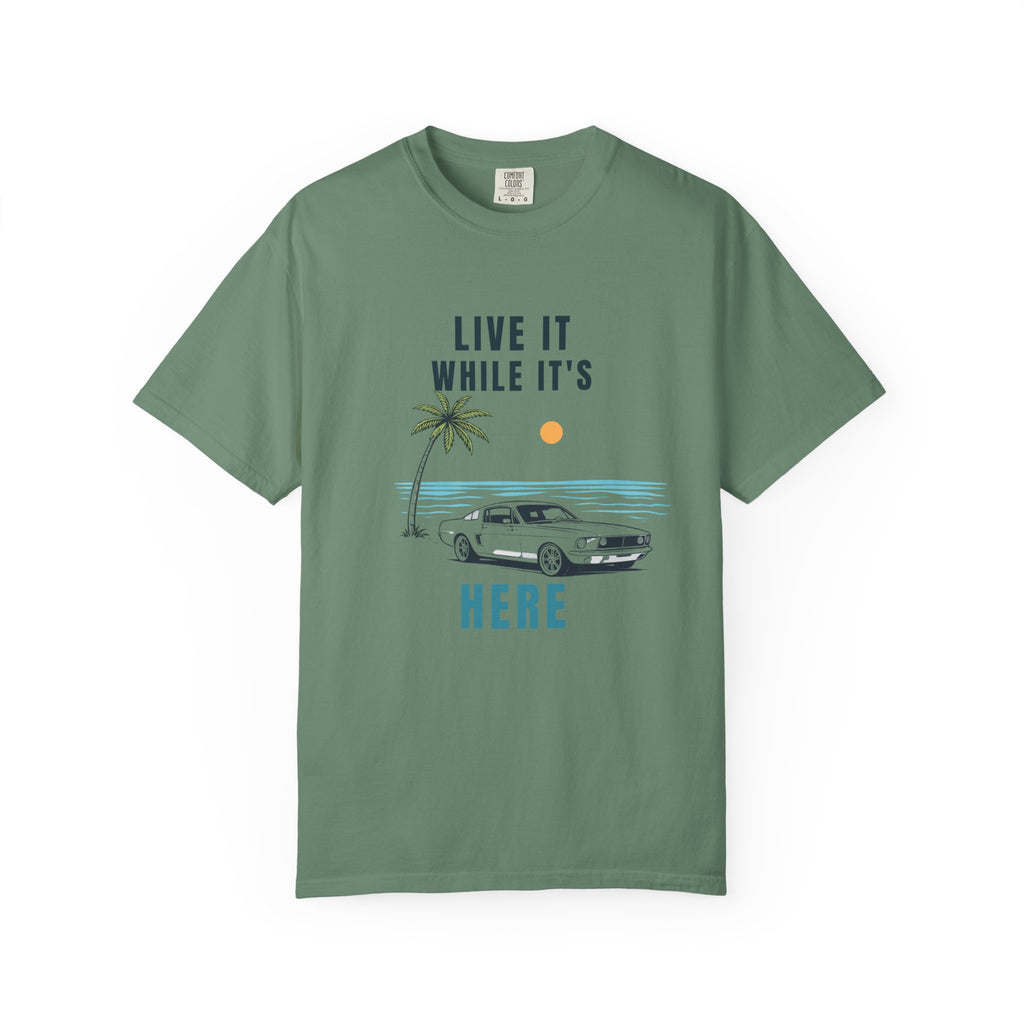 Live it while its here t-shirt green Mare Qui Club