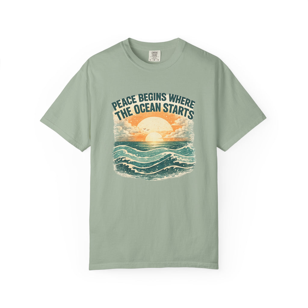 Ocean sunset t-shirt bay Mare Qui Club