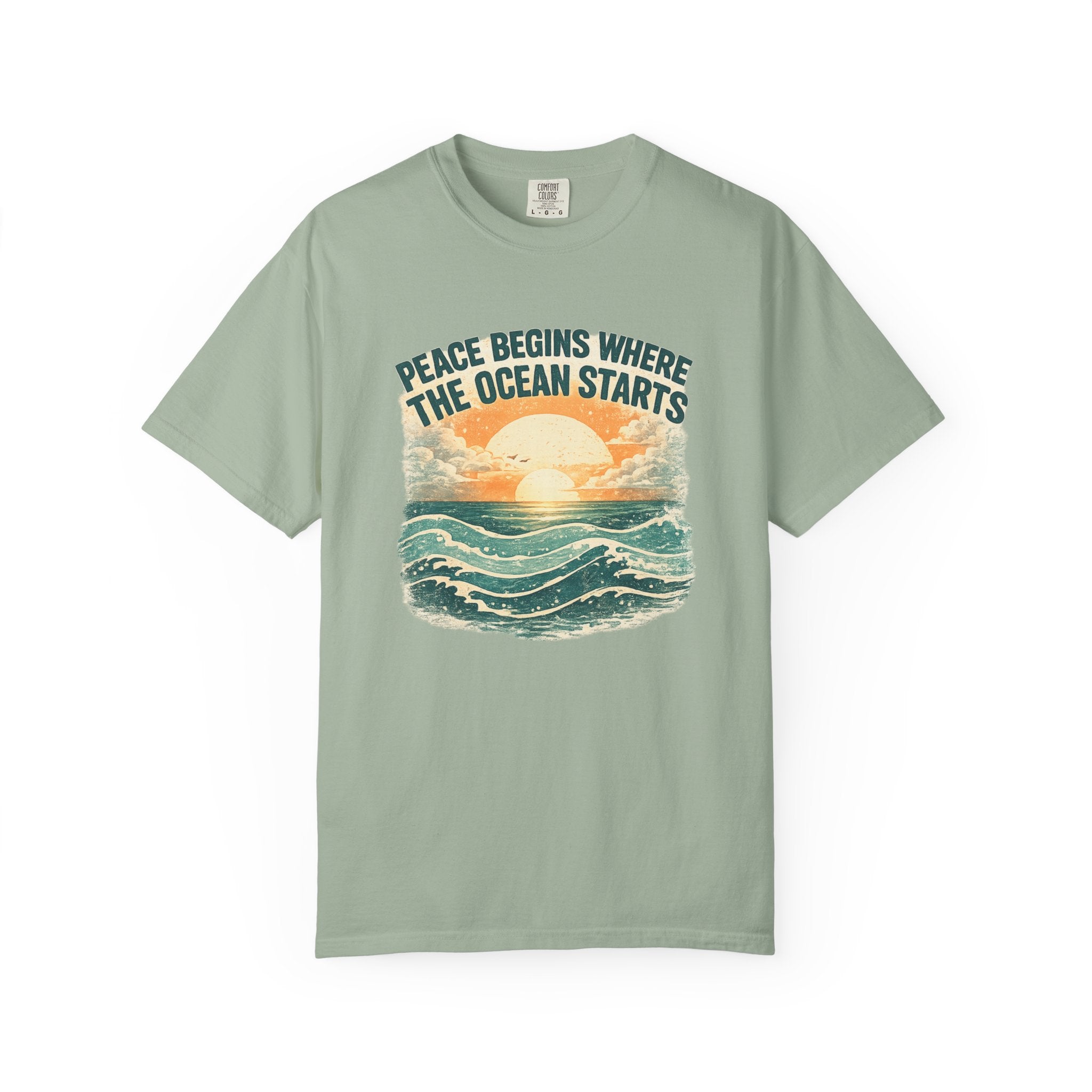 Ocean sunset t-shirt bay Mare Qui Club