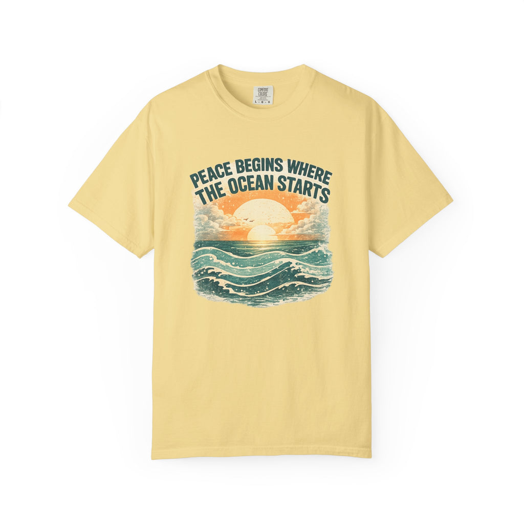 Ocean sunset t-shirt butter Mare Qui Club