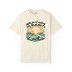 Ocean sunset t-shirt ivory Mare Qui Club