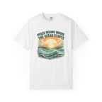 Ocean sunset t-shirt white Mare Qui Club