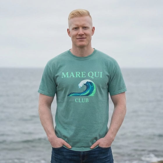 coastal ocean wave graphic t-shirt Mare Qui Club