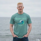 coastal ocean wave graphic t-shirt Mare Qui Club
