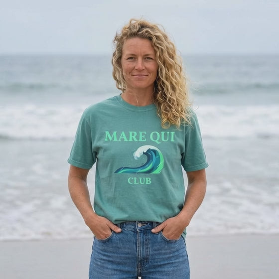 MARE QUI CLUB Wave Logo T-Shirt
